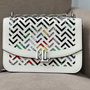 Lauren Ralph Lauren Madison Perforated Leather Crossbody Bag